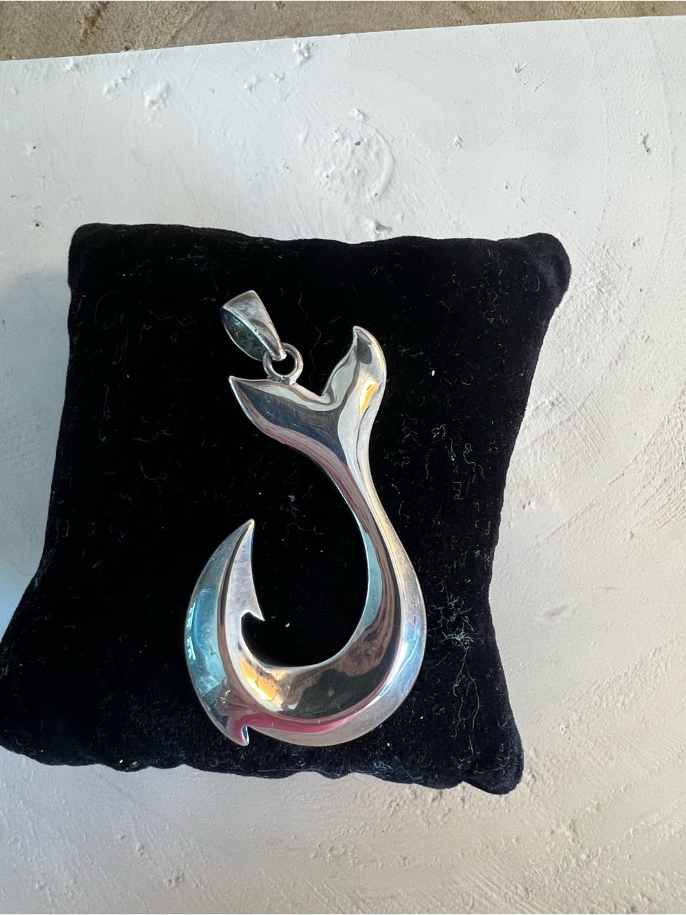 Sterling Silver Fish Hook Pendant